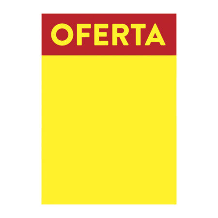 Cartaz Duplex A4 Oferta Amarelo 190g